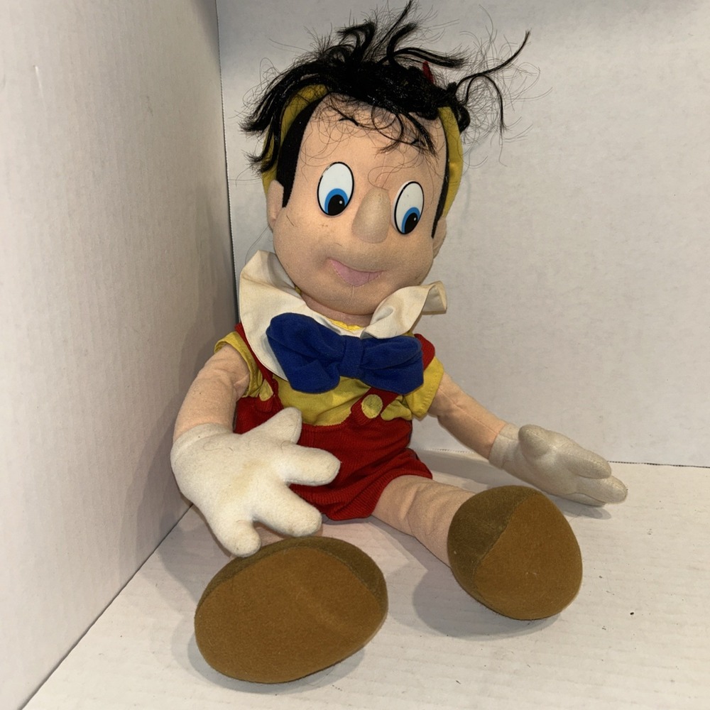 Mattel Disney Pinocchio Plush Toy 18 Inches Retired Vintage 1992 As Is
